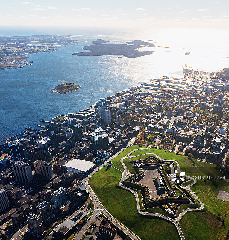 哈利法克斯鸟瞰图图片素材
