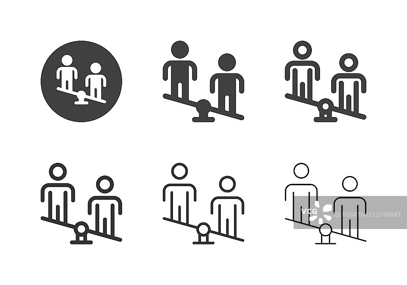 人体平衡图标系列图片素材