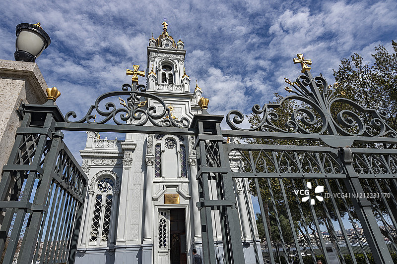 土耳其伊斯坦布尔法蒂赫区的保加利亚圣斯蒂芬教堂图片素材