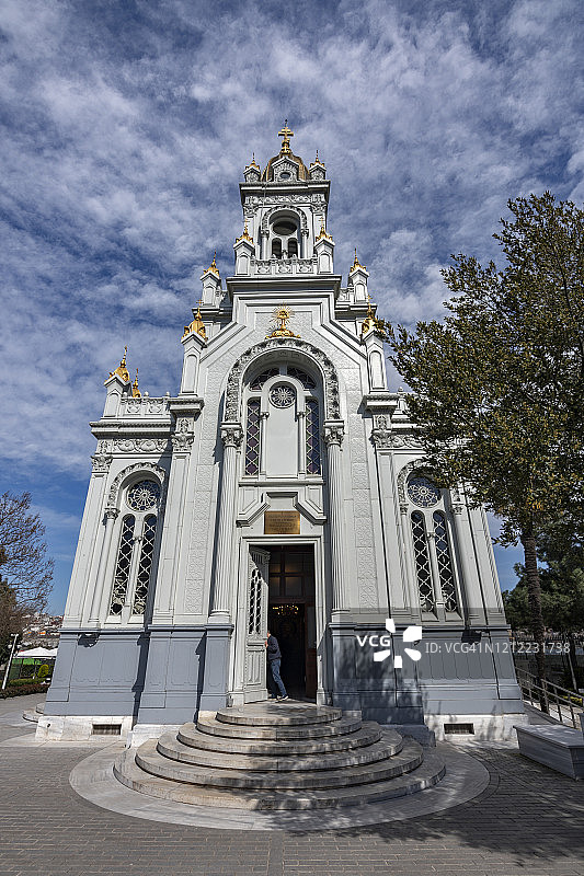 土耳其伊斯坦布尔法蒂赫区的保加利亚圣斯蒂芬教堂图片素材
