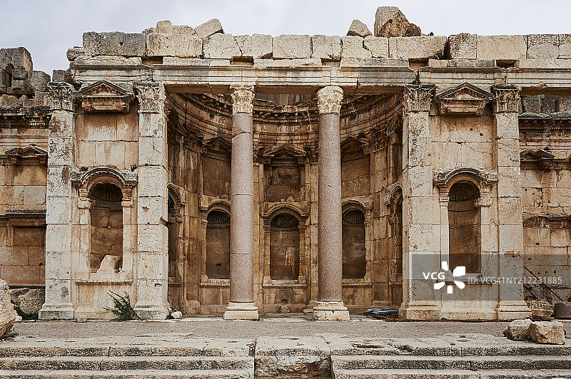 巴勒贝克考古遗址 - 大庭院图片素材