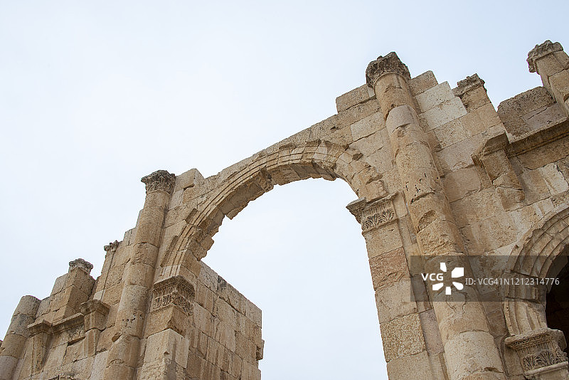 约旦杰拉什南门入口图片素材