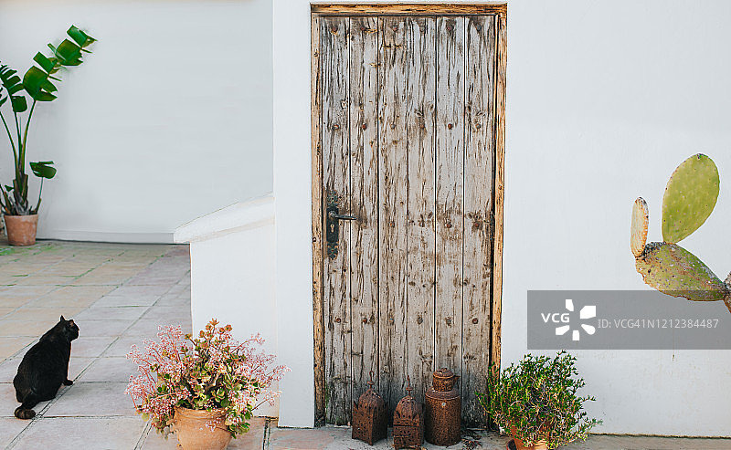 乡村风格门图片素材