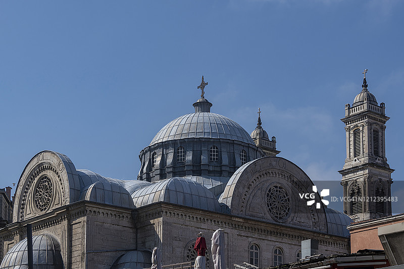 伊斯坦布尔塔克西姆的圣三一教堂图片素材