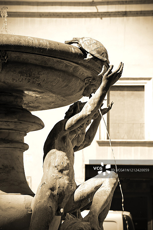 罗马乌龟喷泉图片素材