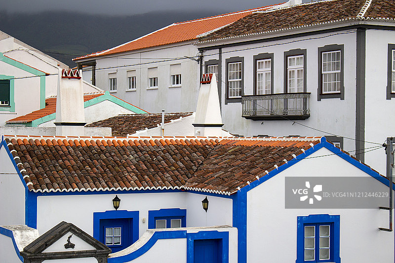 英雄港，特塞拉岛，亚速尔群岛，葡萄牙图片素材