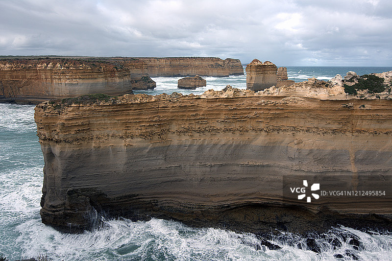 维多利亚州坎贝尔港国家公园剃刀背岩图片素材