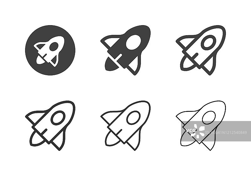 太空旅行交通工具图标合集图片素材