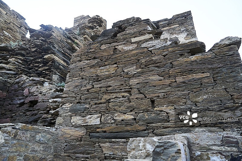 巴基斯坦马尔丹的塔克特巴伊佛教寺院遗址特写图片素材