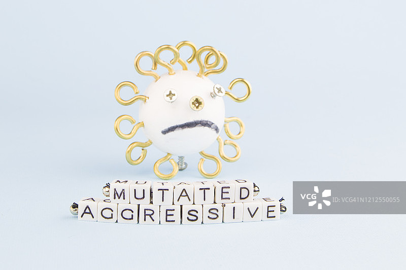 新冠病毒(COVID-19)可能正在变异图片素材