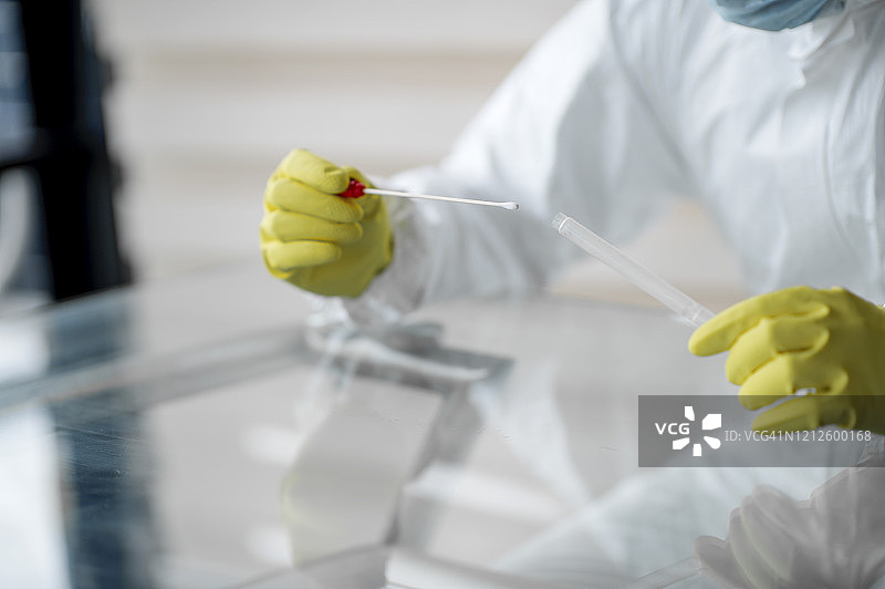 拭子采样图片素材