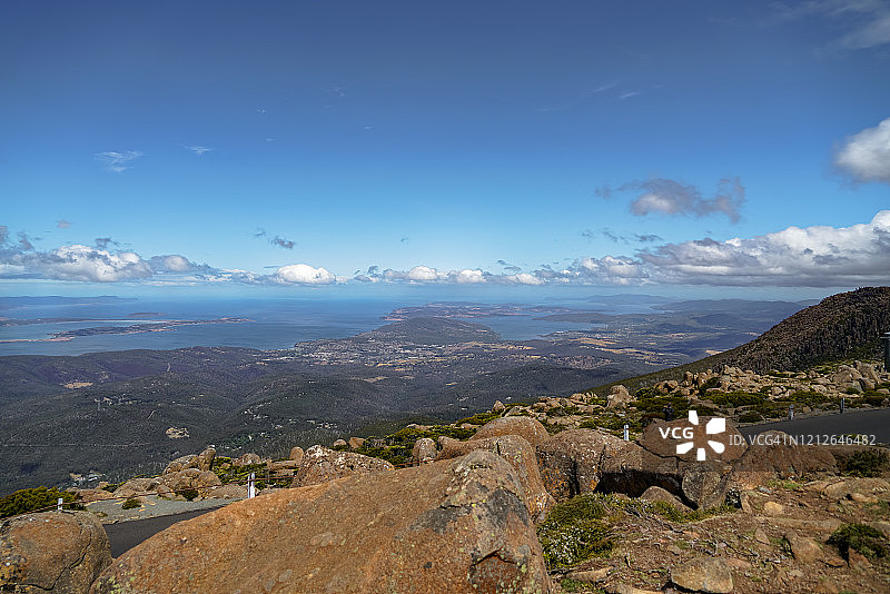 霍巴特风光，威灵顿山顶图片素材