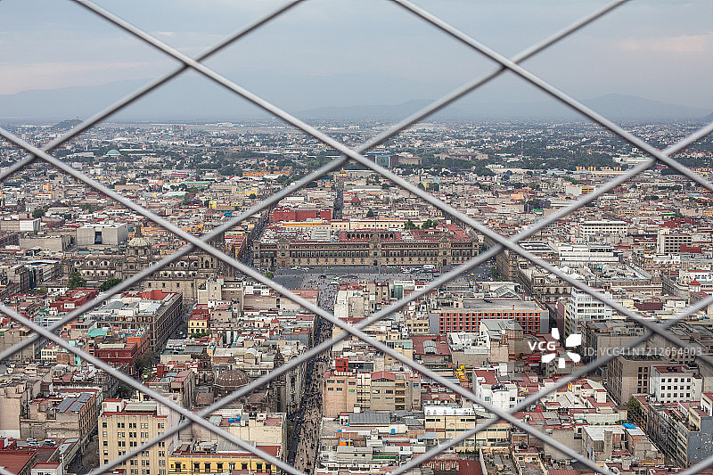 俯瞰墨西哥城图片素材