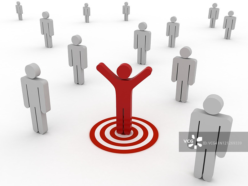 从人群中脱颖而出图片素材