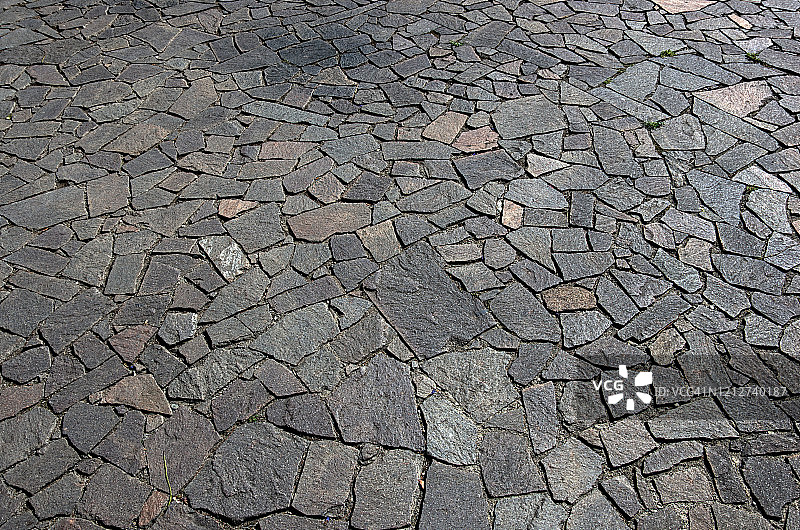 灰色石板铺成的庭院图片素材