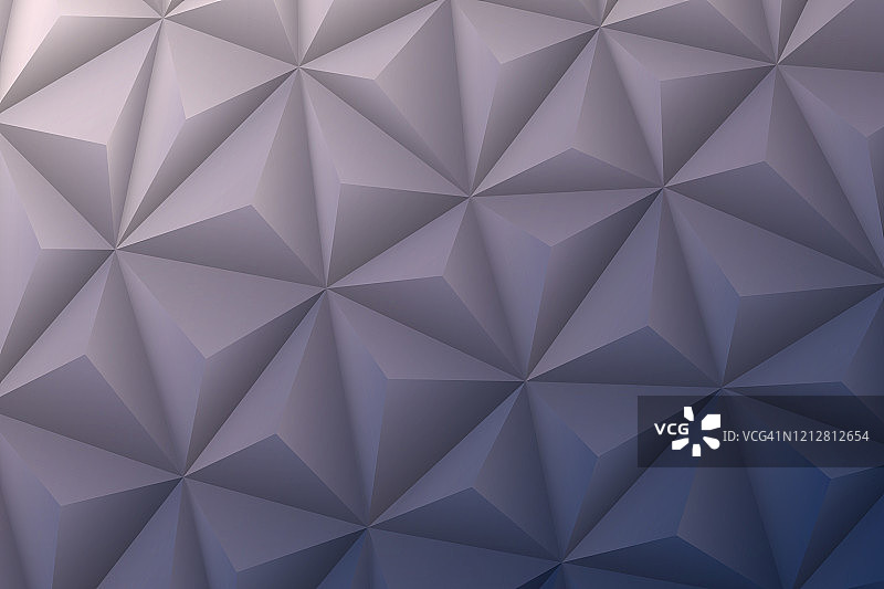 抽象几何纹理 - Low Poly背景 - 多边形马赛克 - 灰色渐变图片素材