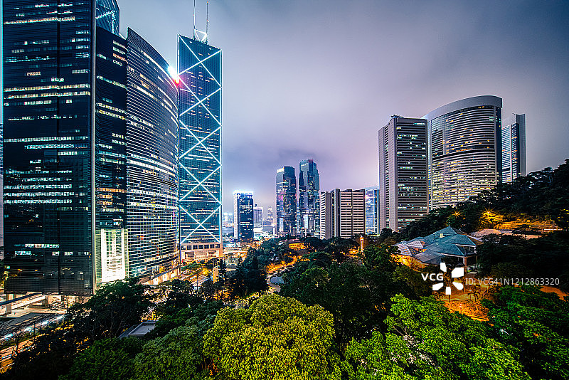 中国香港夜景图片素材