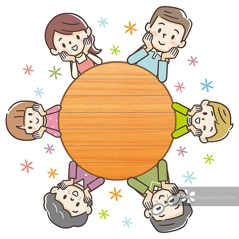 幸福的一家人图片素材