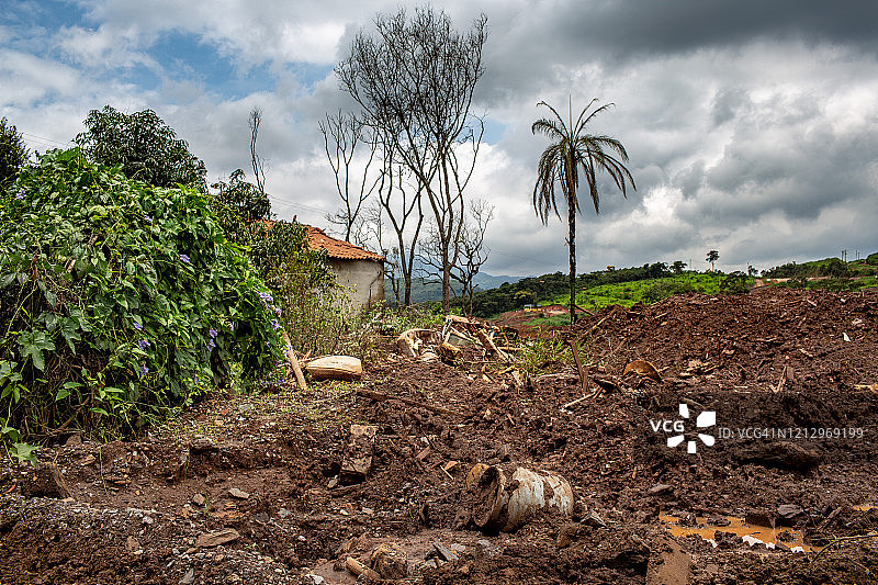 泥石流滑坡图片素材