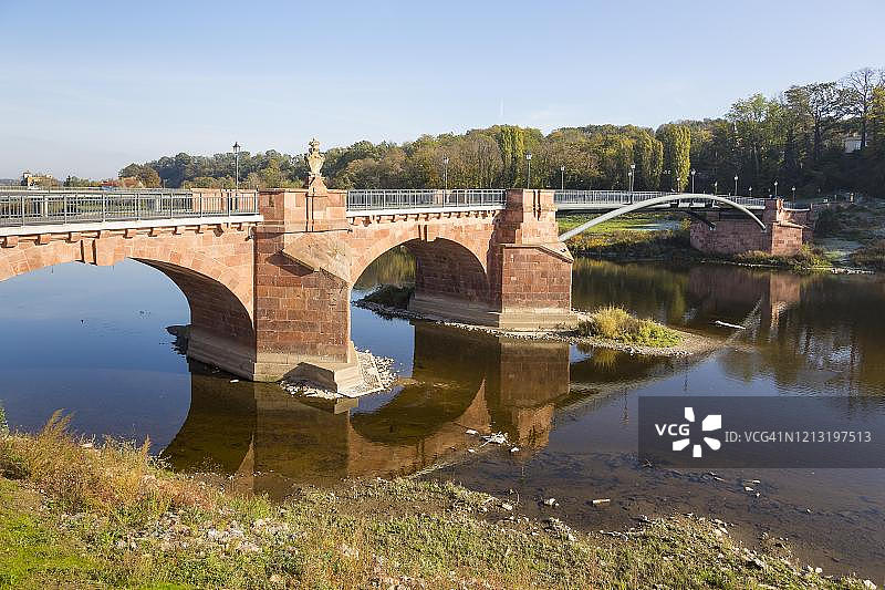 德国萨克森州格里马市的珀佩尔曼桥图片素材