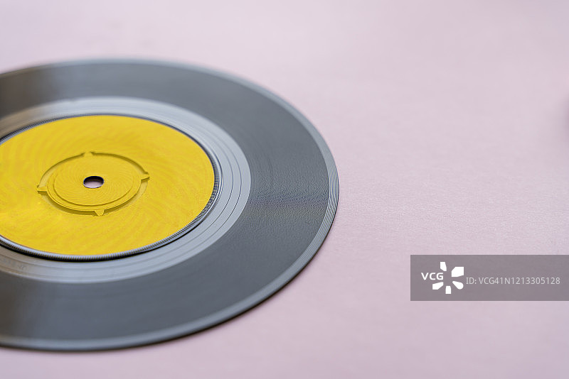 7英寸黑胶唱片图片素材