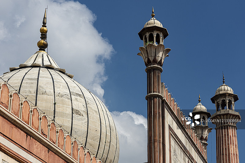 印度新德里贾玛清真寺图片素材