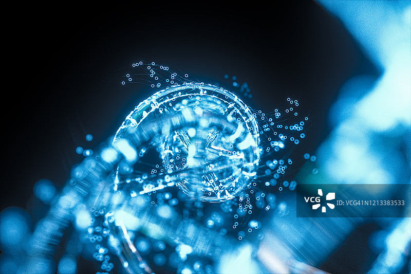 新冠病毒DNA传播概念图片素材