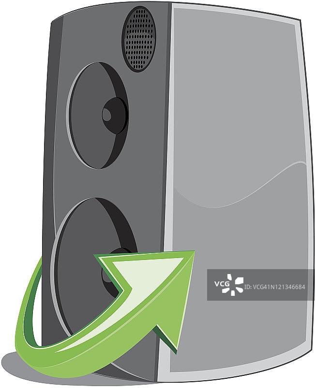 带箭头符号的扬声器图标图片素材