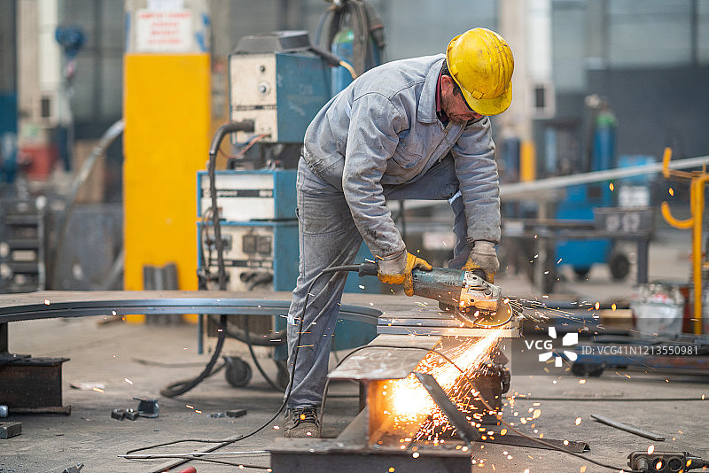 金属工人肖像图片素材