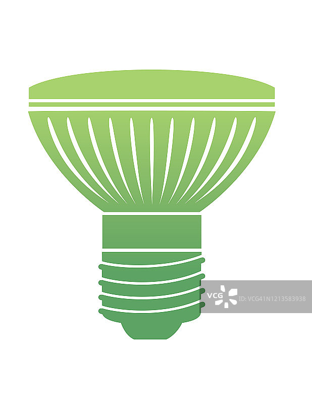 绿色灯泡图标图片素材