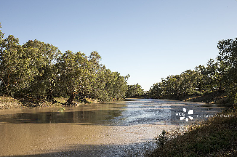 达令河再次流动图片素材