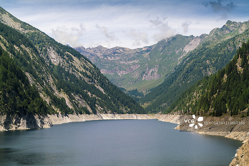 韦尔扎斯卡大坝提契诺沃戈尔诺湖风光图片素材