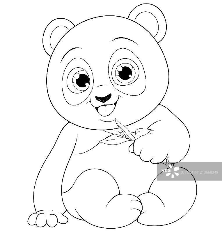 有趣的卡通小熊猫图片素材