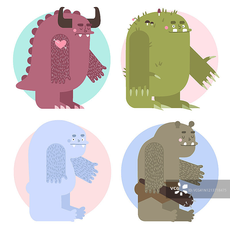 可爱卡通猴子角色图片素材