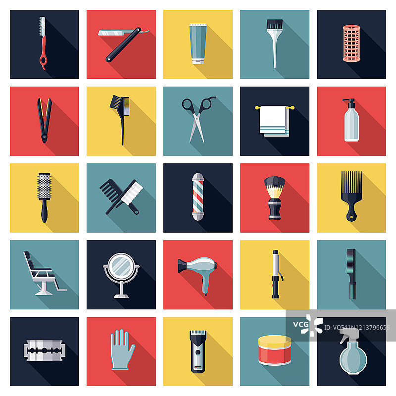 美发图标合集图片素材