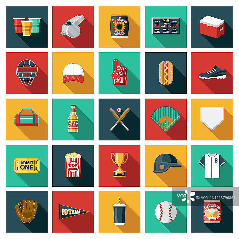棒球图标合集图片素材