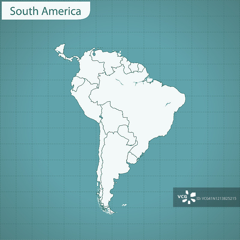 南美地图图片素材