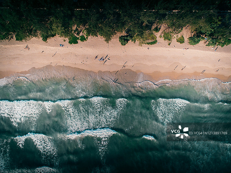 无人机航拍泰国普吉岛WS HA海滩白天景色图片素材