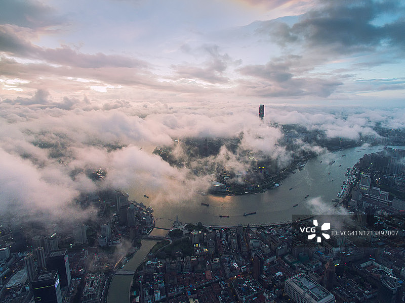 明亮的城市，上海图片素材