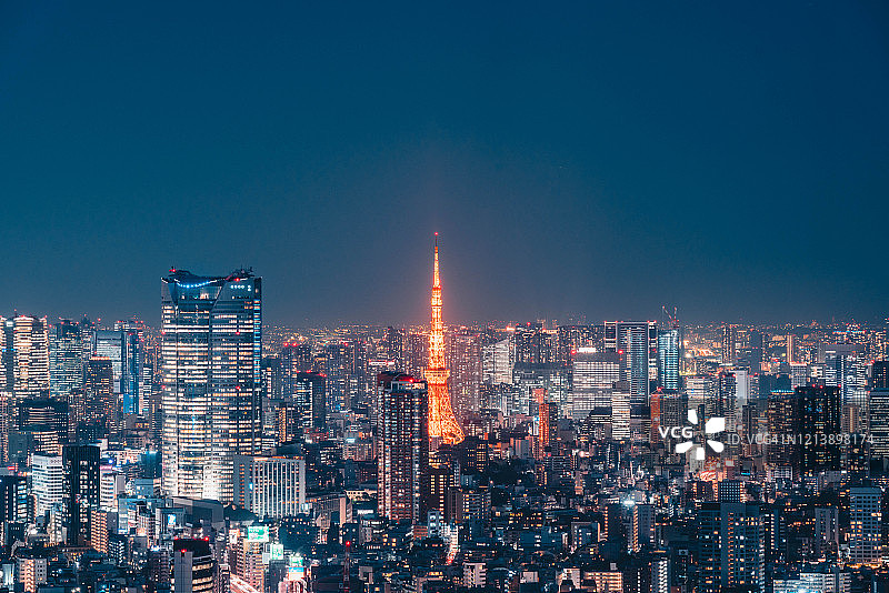 东京夜景图片素材