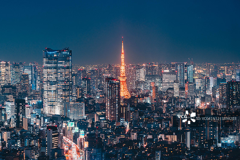 东京夜景图片素材