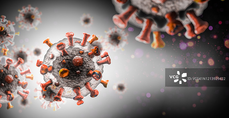 带有复制空间的病毒背景图片素材