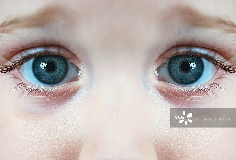 蓝眼睛对称图片素材