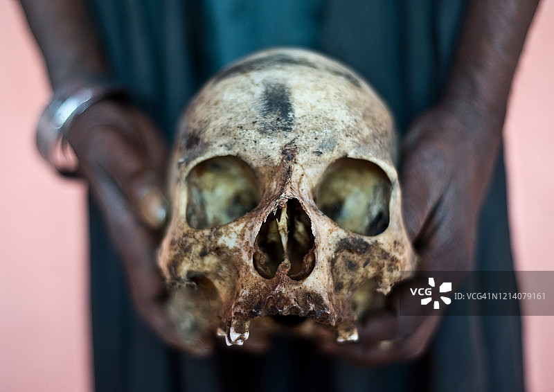 人类头骨（印度）图片素材