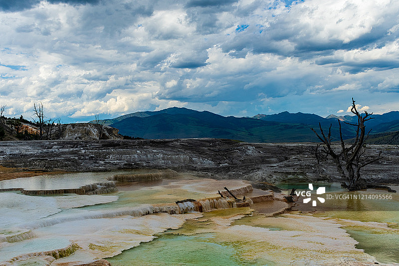 猛犸温泉图片素材