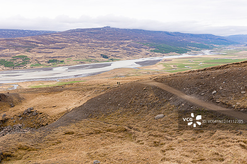冰岛亨吉瀑布图片素材