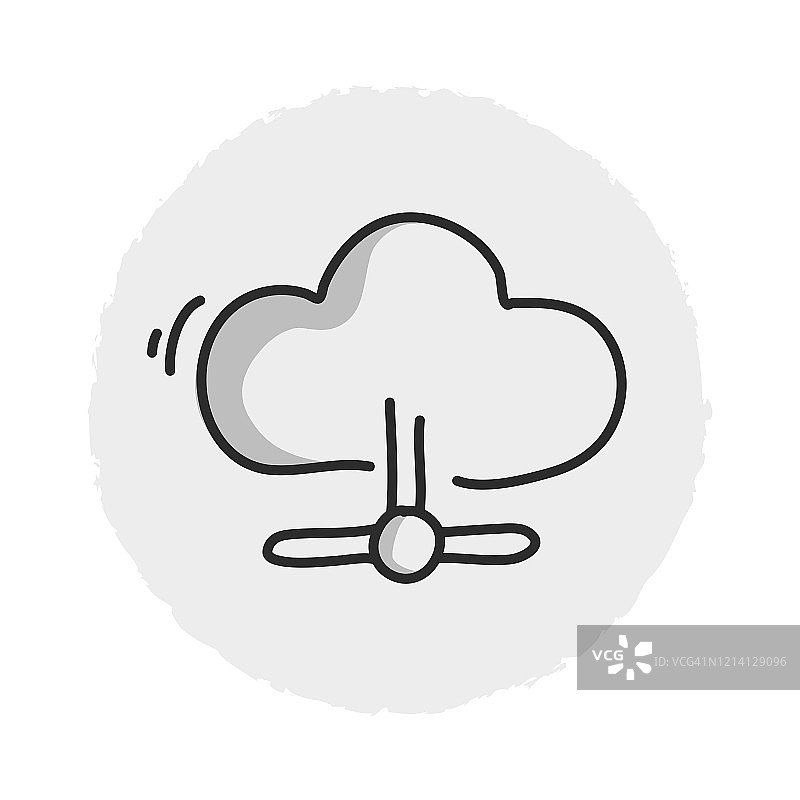 云主机线性图标图片素材