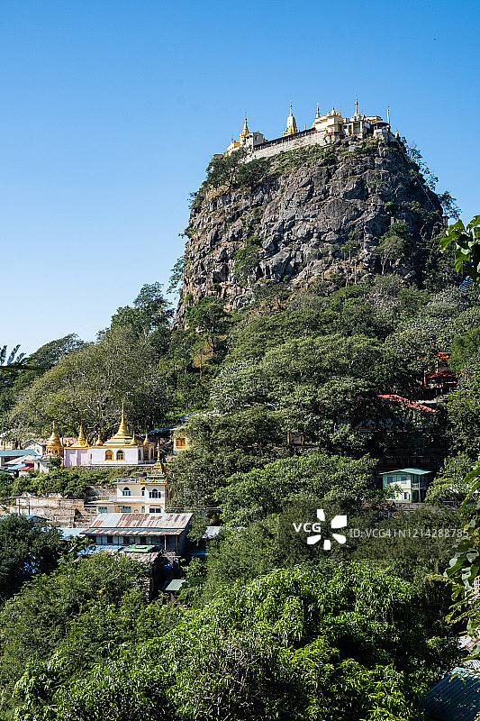 波帕山寺庙图片素材