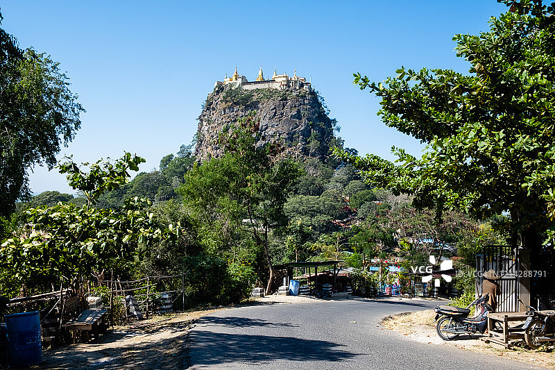 波帕山寺庙图片素材