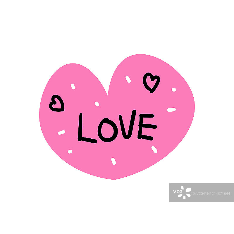 心形卡通插图图片素材